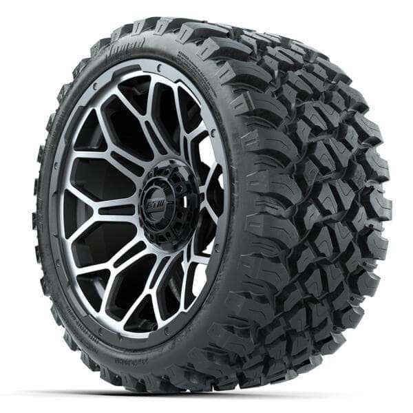 Picture of Set of (4) 15" GTW Bravo Matte Gray Wheels with 23x10-R15 Nomad All-Terrain Tires