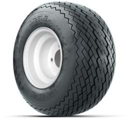 Picture of Wheel Assembly. Wanda Tyre 18x8.50-8 4ply - Mounted On A White Rim