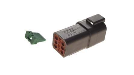 Picture of 6-pin receptacle and wedge lock kit