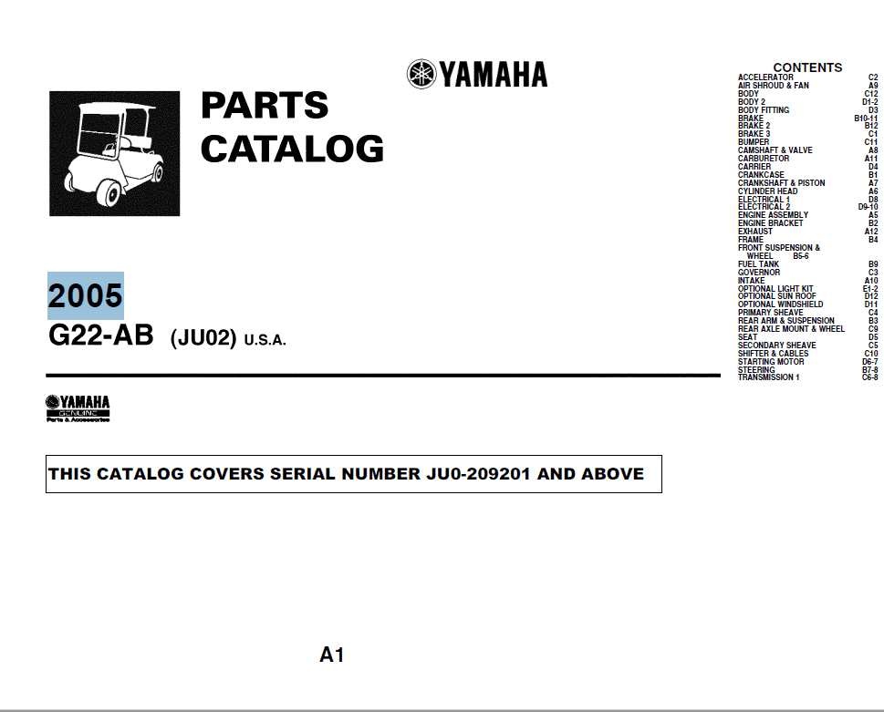 Picture of 2005 - Yamaha - G22AB - PC - GAS